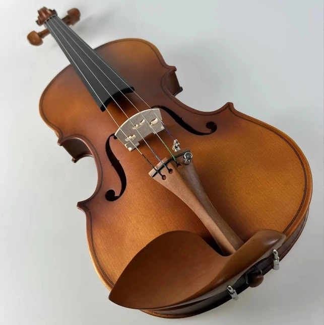 Customized Solidwood Viola for Students Solid Painted with Cheap Price Brazil Wood Bowed Spruce Face Maple Back/Side