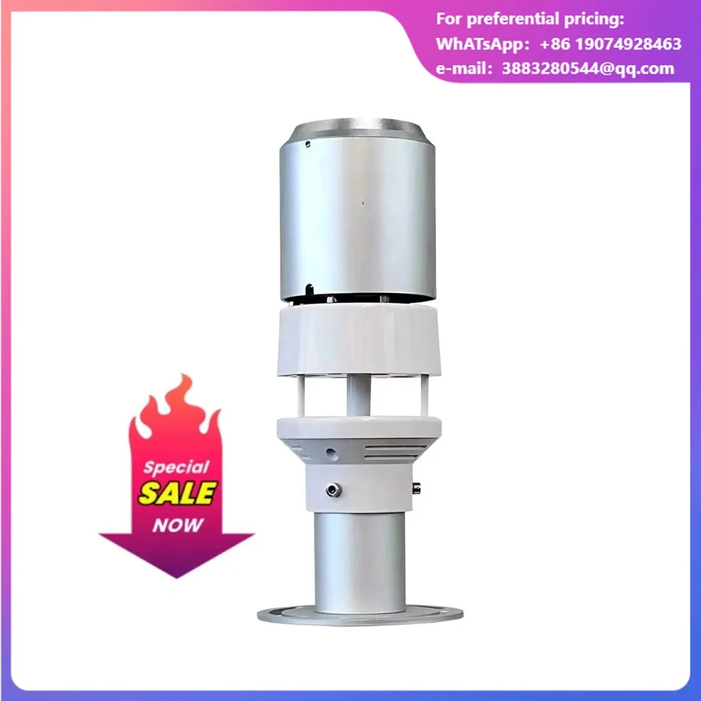Rs485 Iot Air Quality Temperature Humidity Sensor Rainfall Ultrasonic Wind Speed Direction 6 In 1 Compact Weather Station