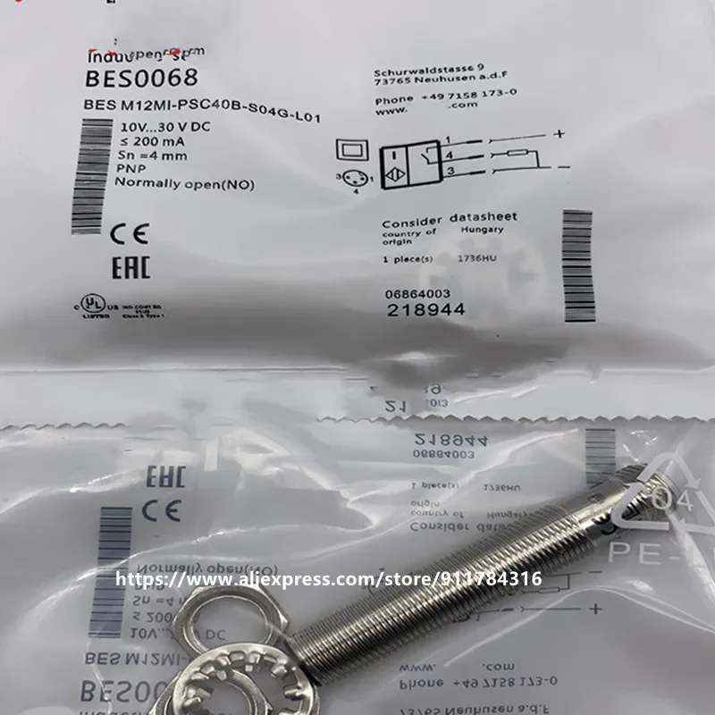 

2Pcs New High Quality Balluff Proximity Switch M12MI-PSC40A-S04G-W07 M12MI-PSC40A-S04G-W08