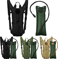 Mochila deportiva de hidratación, bolsa de agua de nailon resistente al agua con vejiga de 3 litros para senderismo, ciclismo y escalada