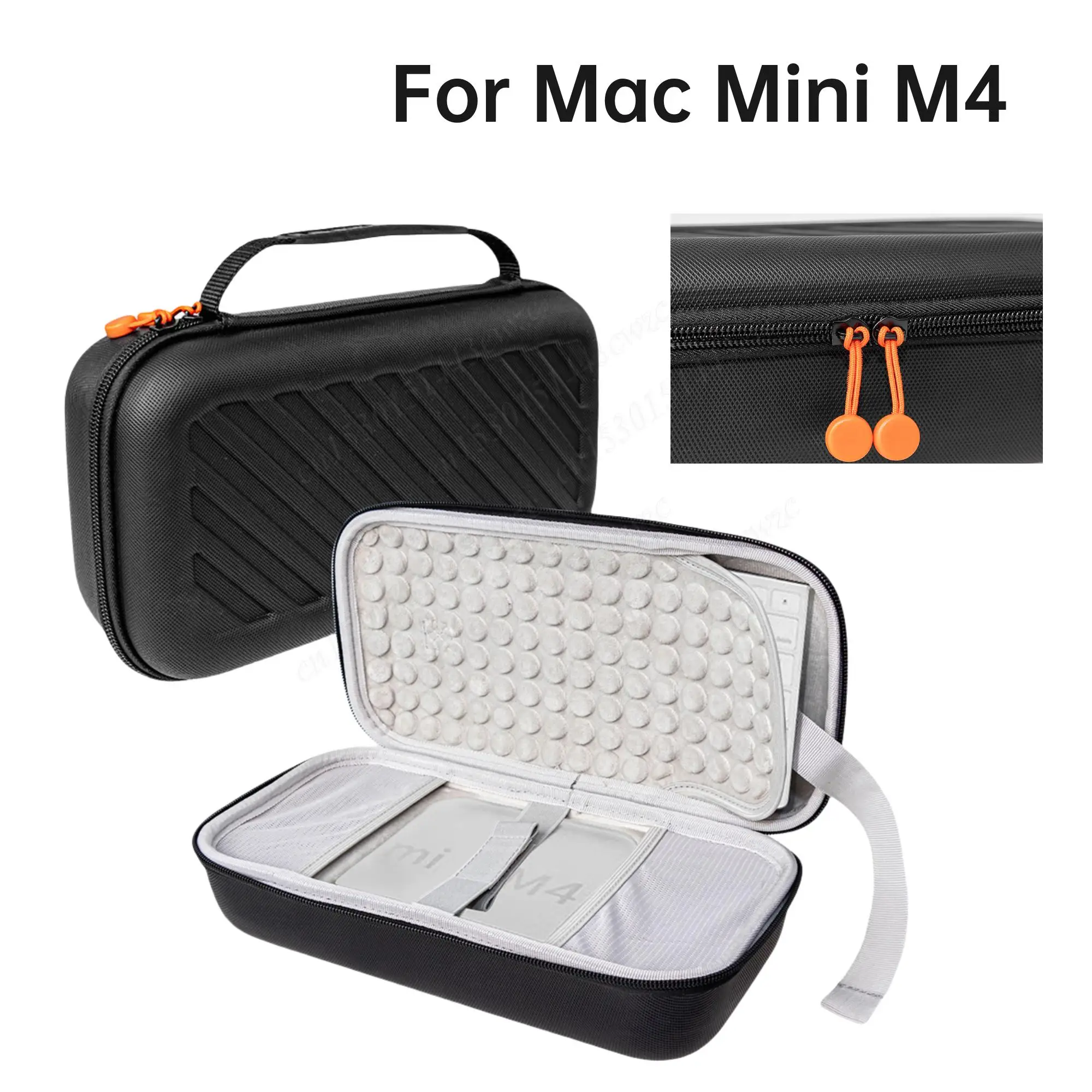 

For Apple 2024 Mac Mini M4 Travel Case Waterproof Hard Shell Carrying Cases Anti-scratch Keyboard Organizer Bag for MAC Mini M4