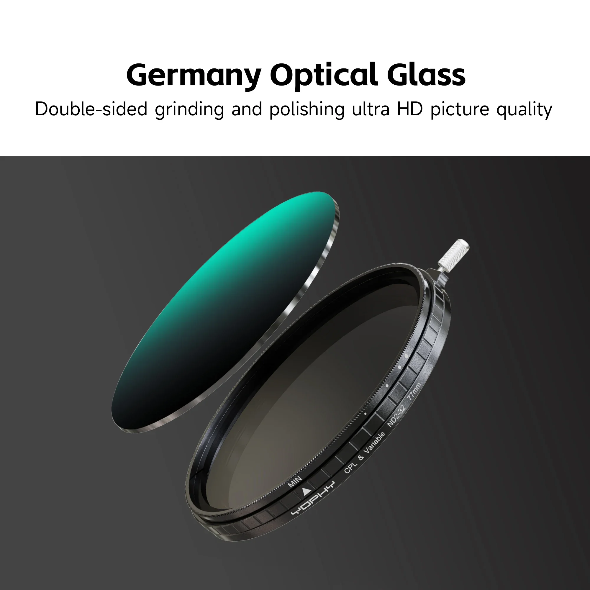 YOPHY متغير ND2-32 المستقطب 2 في 1 مرشح متعدد الوظائف 49/52/55/58/62/67/72/77/82 مللي متر ، 8K فائقة الدقة مرشح طلاء متعدد الطبقات
