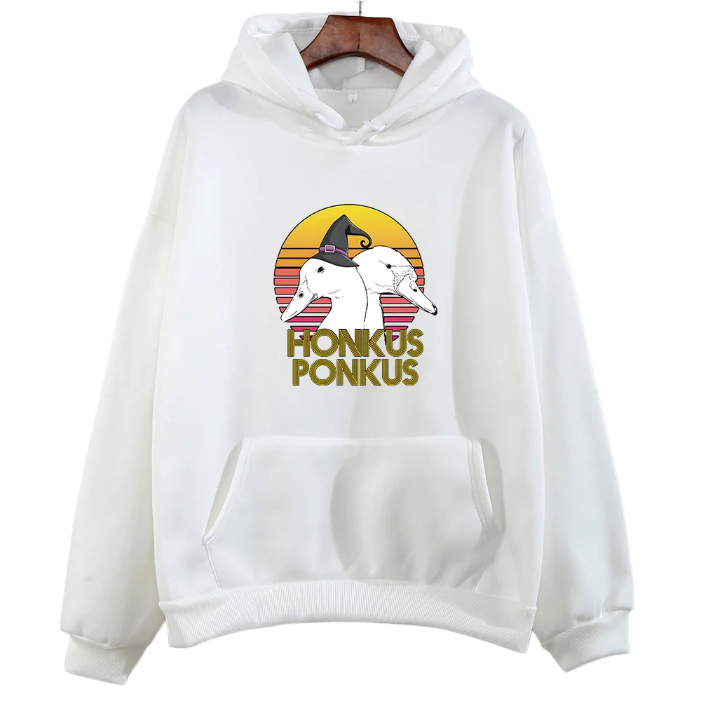 Honkus Ponkus Goose Graphic Hoodie Prevalent Autumn Casual Sweatshirts Women/men Long Sleeve Pullovers Brand Fleece Clothing