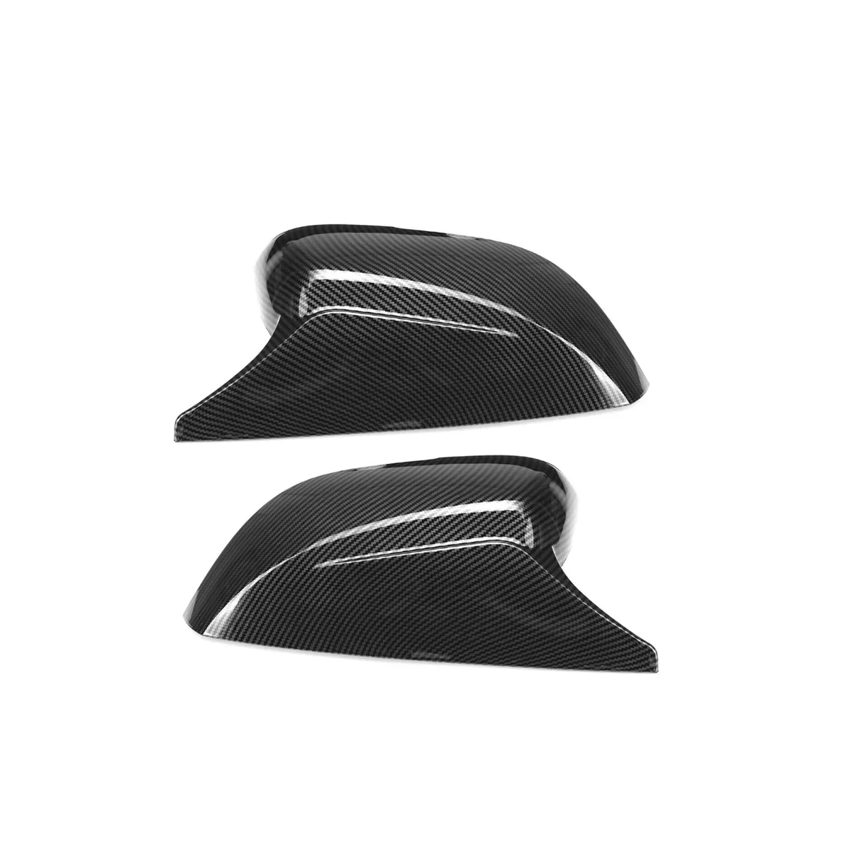 For Infiniti Q50 Q50S  Q70  Q60 QX30 2016 - UP Glossy Black Carbon Look Rear View Mirror Cap Cover Replacement Left & Right