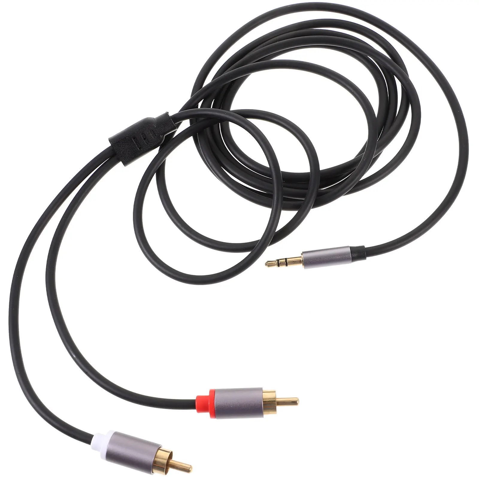 2M Dual to 3.5mm Audio Cable Gold Plated Stereo Aux Cord for Speakers Headphones Car Computer Stable Transmission Sleek