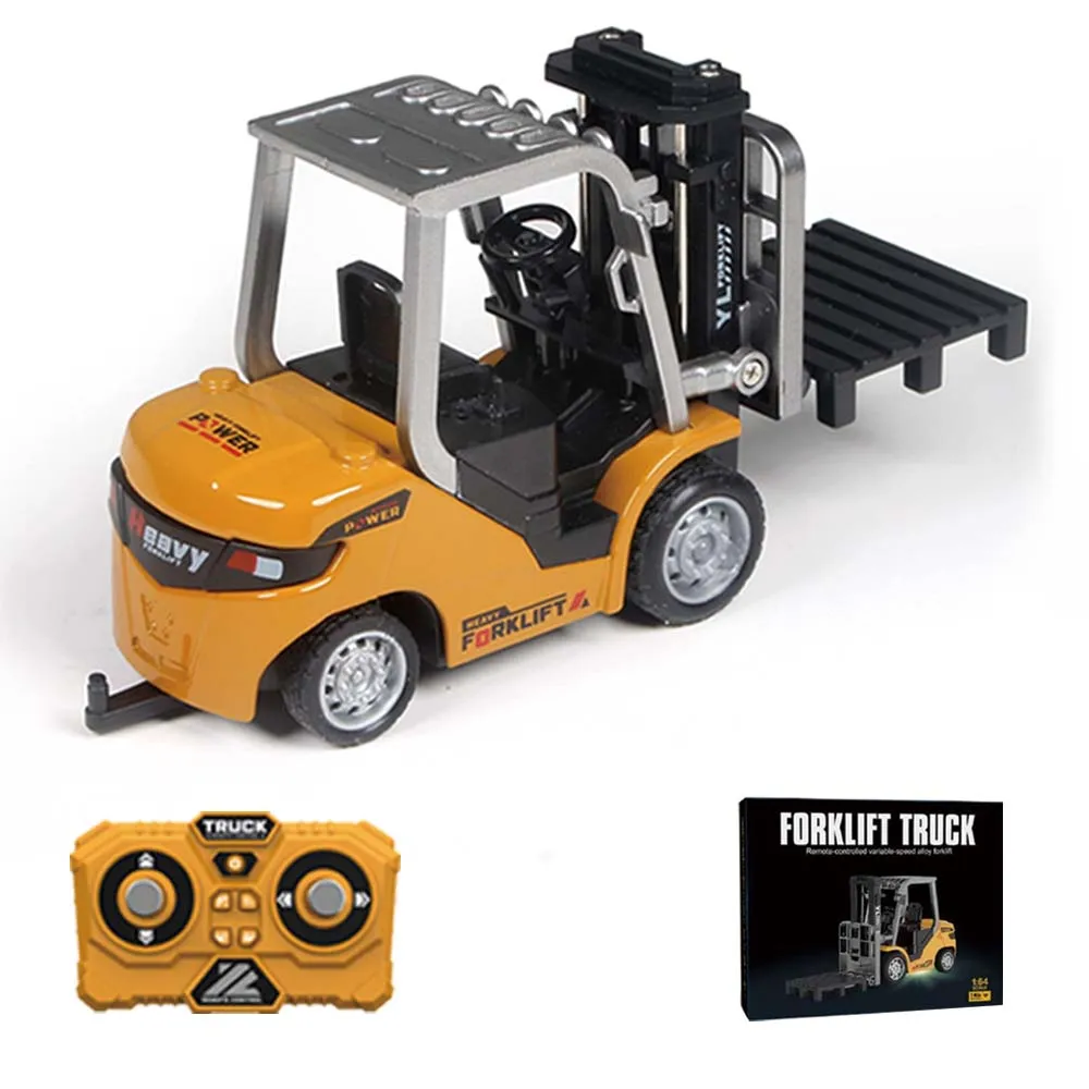 Teeggi 1:64 Mini RC Gabelstapler aus Legierung, Kinderspielzeug mit Licht und Musik, APP-Steuerung, Mini-Ferngesteuerter LKW, Spielzeugauto als Halloween-Geschenk