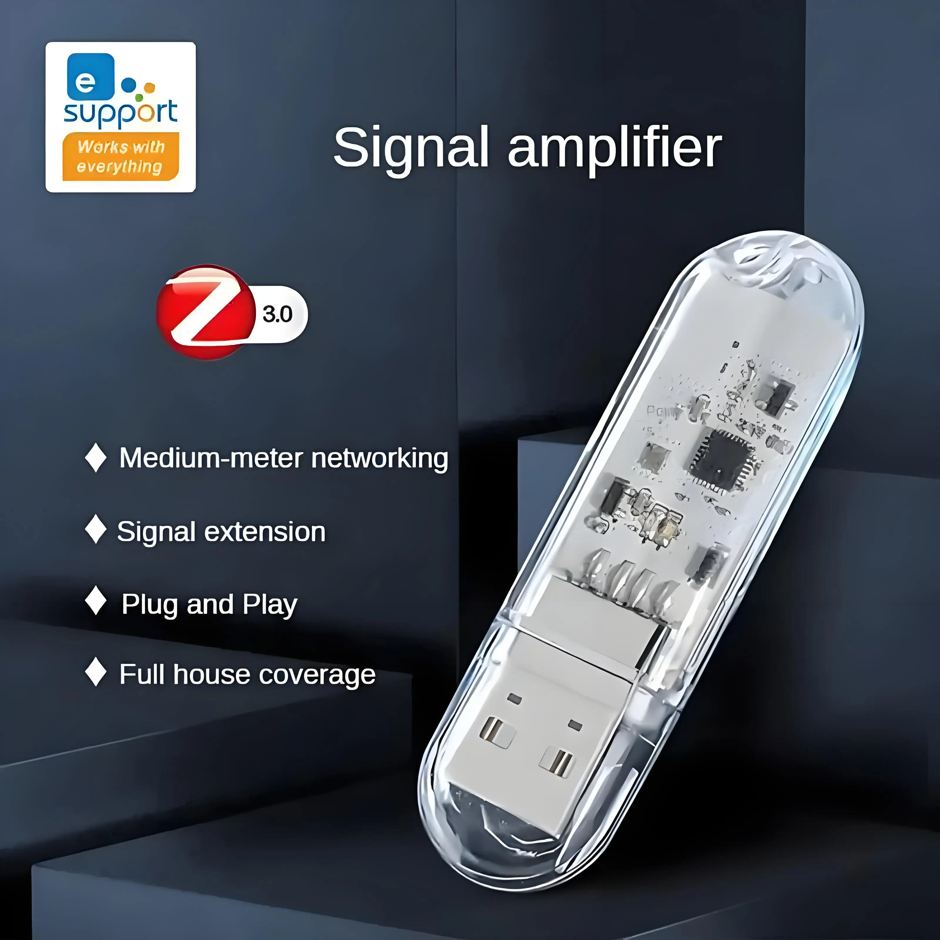 EWeLink Zigbee Signal Repeater USB - Plug & Play Mini Booster for Smart Home, IoT, 2.4GHz Zigbee Protocol, Compact Design, Works