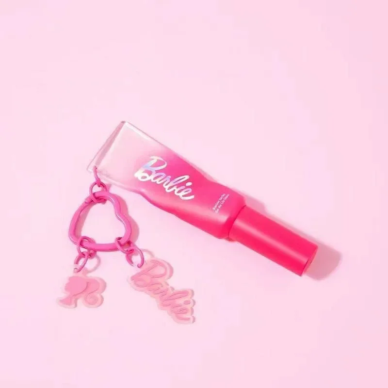 Miniso Barbie Moisturizing Toot Gloss Fashion Pink Packaging Toot Lip Gloss Mini Portable Lip Gloss Student Gift