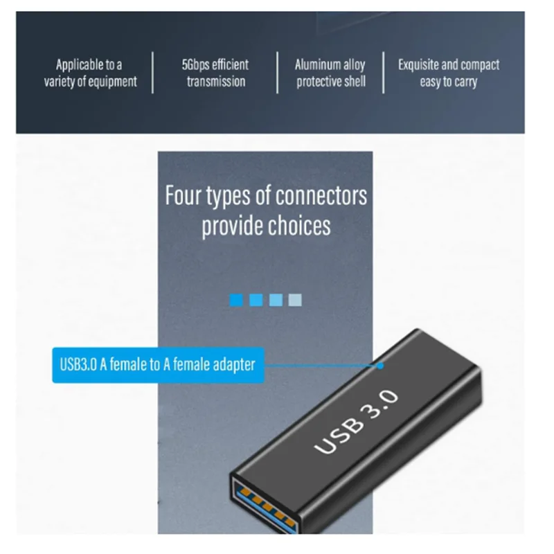 High Speed Convert Extension Coupler Connector USB 3.0 apters kit, USB 3.0 Female to Female and Male to Male and Female to Male,