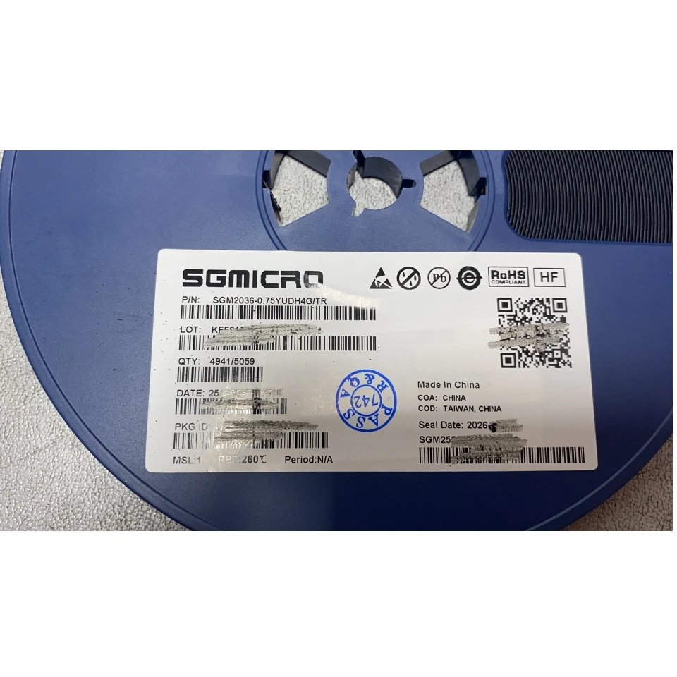 

100 шт./лот SGM2036-0.9YUDH4G/TR UTDFN-4, Mark NE, фиксированное выходное напряжение 0,9 В, 300 мА, низкое энергопотребление, низкий уровень падения напряжения, радиочастотный линейный регулятор