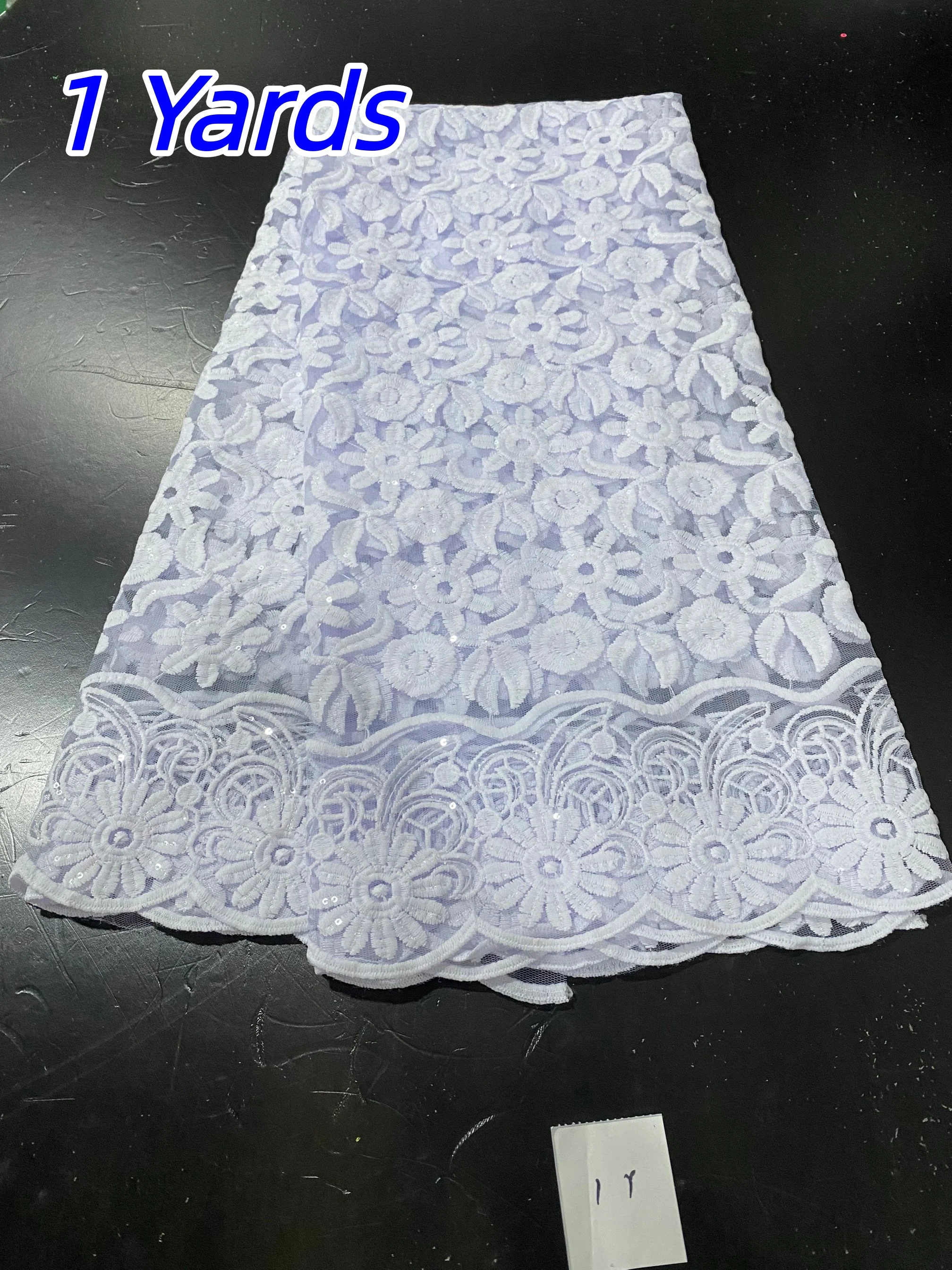Liquidación de telas de encaje de tul nigeriano, encaje de guipur, encaje africano jacquard dorado para coser vestidos de fiesta, 1 yarda