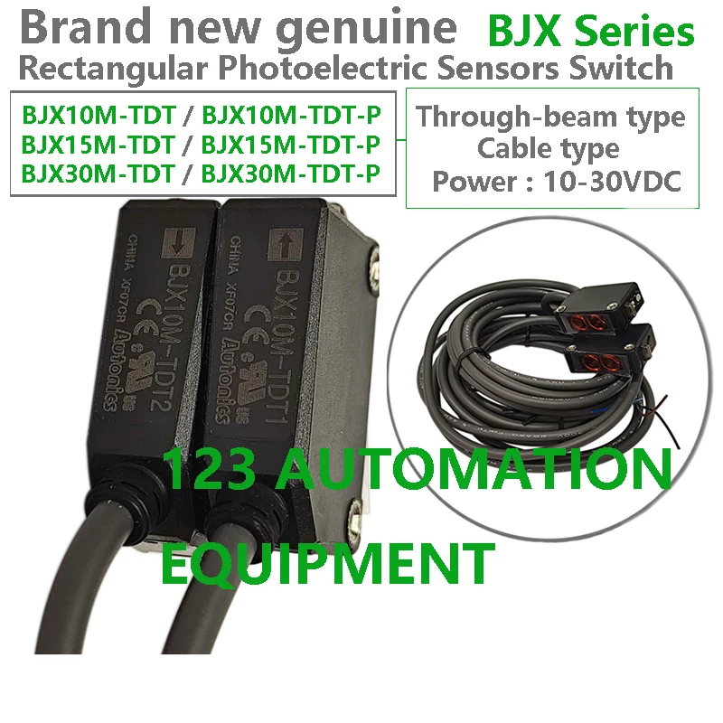 Authentic New Autonics BJX10M-TDT TDT-P BJX15M-TDT TDT-P BJX30M-TDT TDT-P Rectangular Photoelectric Sensors Switch