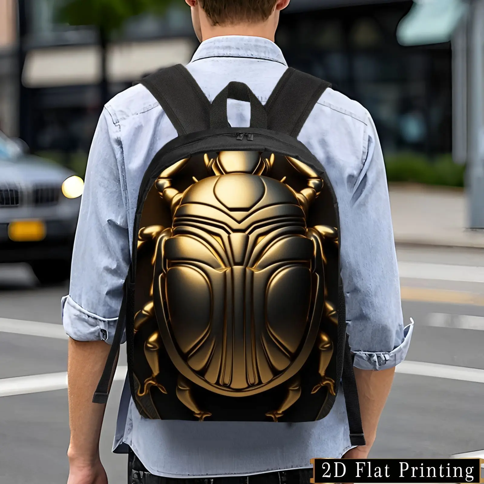 Casual and stylish backpack, simple and personalized backpack. Creative design backpack for young people