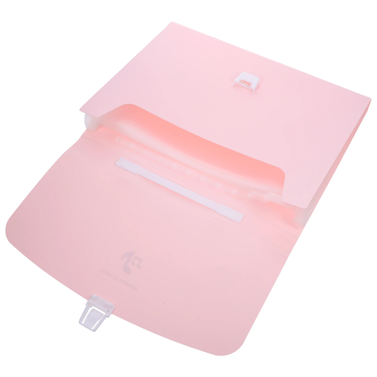 Portable File Folder Pink Handheld Accordion Bag Simple Multi Layer A4 Document Organizer Lightweight Storage