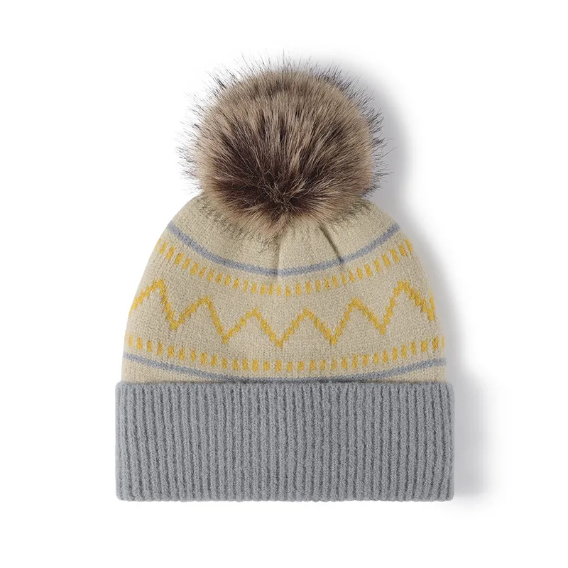 หมวกบีนนี่ขนาด 56-61 ซม. XXL ลายทางสีตัดกัน ผ้ากำมะหยี่สำหรับฤดูหนาว หมวกไหมพรมสำหรับผู้ชายและผู้หญิง หมวกกันหนาวสำหรับกิจกรรมกลางแจ้ง หมวกไหมพรม 4m655