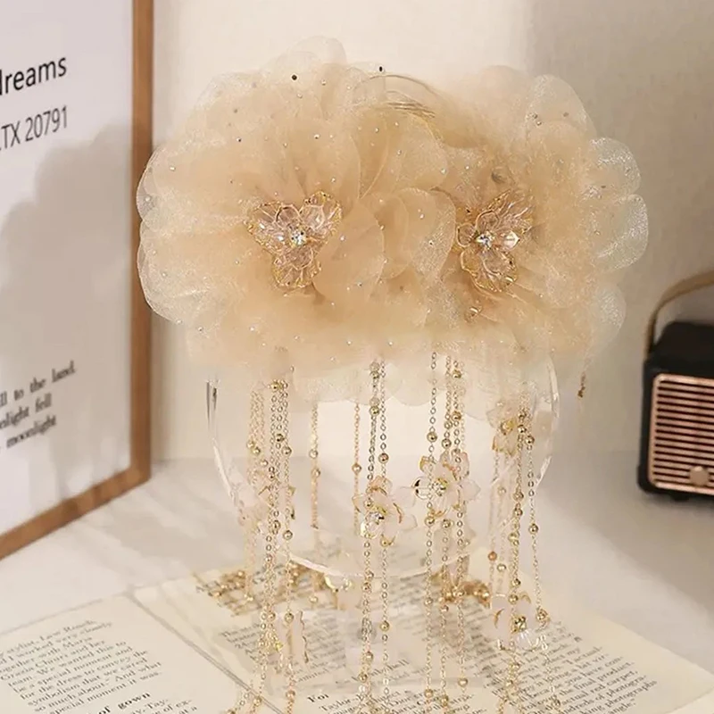 هوا هوا أنيقة زهرة اللوتس مشبك شعر الترتر شرابات مشبك شعر للنساء الفتيات الحلو موضة القرش كليب إكسسوارات الشعر هدايا #4