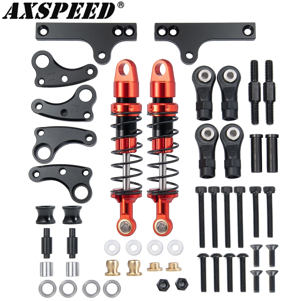 AXSPEED RC Car Cantilever Suspension Shock Kit for Axial SCX10 90046 TRX4 Bronco 1/10 RC Crawler Upgrade Parts