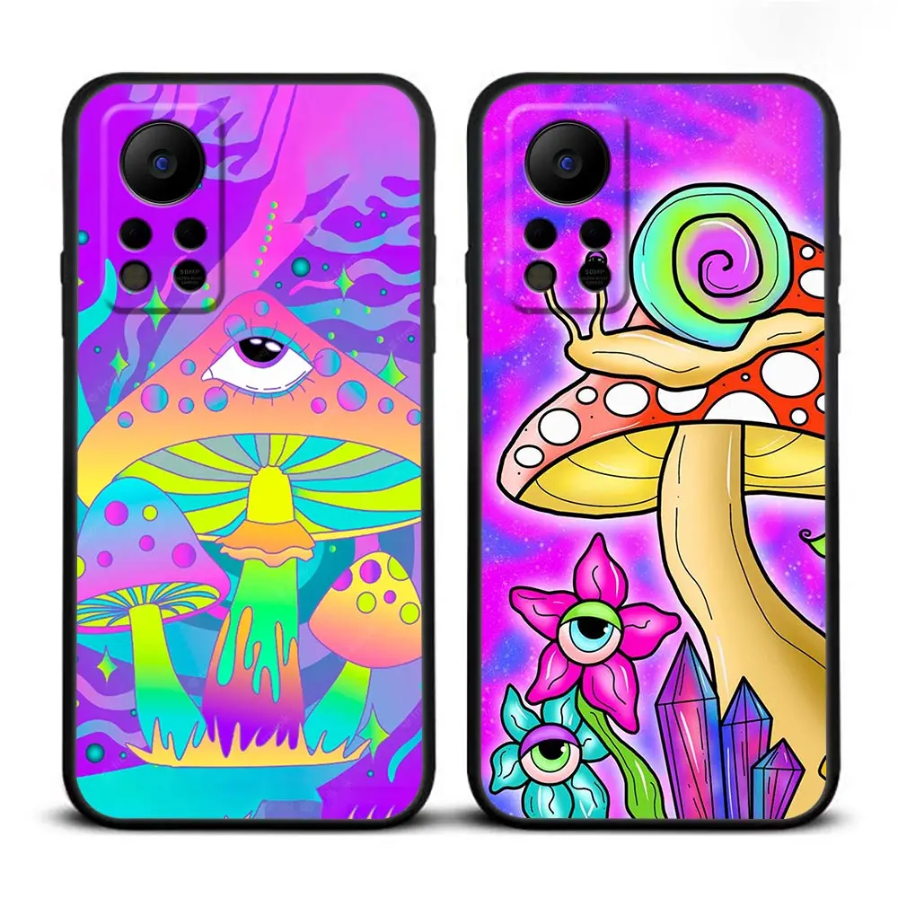 Colourful Psychedelic Trippy Art Funda Case For Infinix TECNO SPARK 7 6 Go 5 HOT 20 20I 20S 12 12I 11 11S 10 10I 10S 8 9 Case