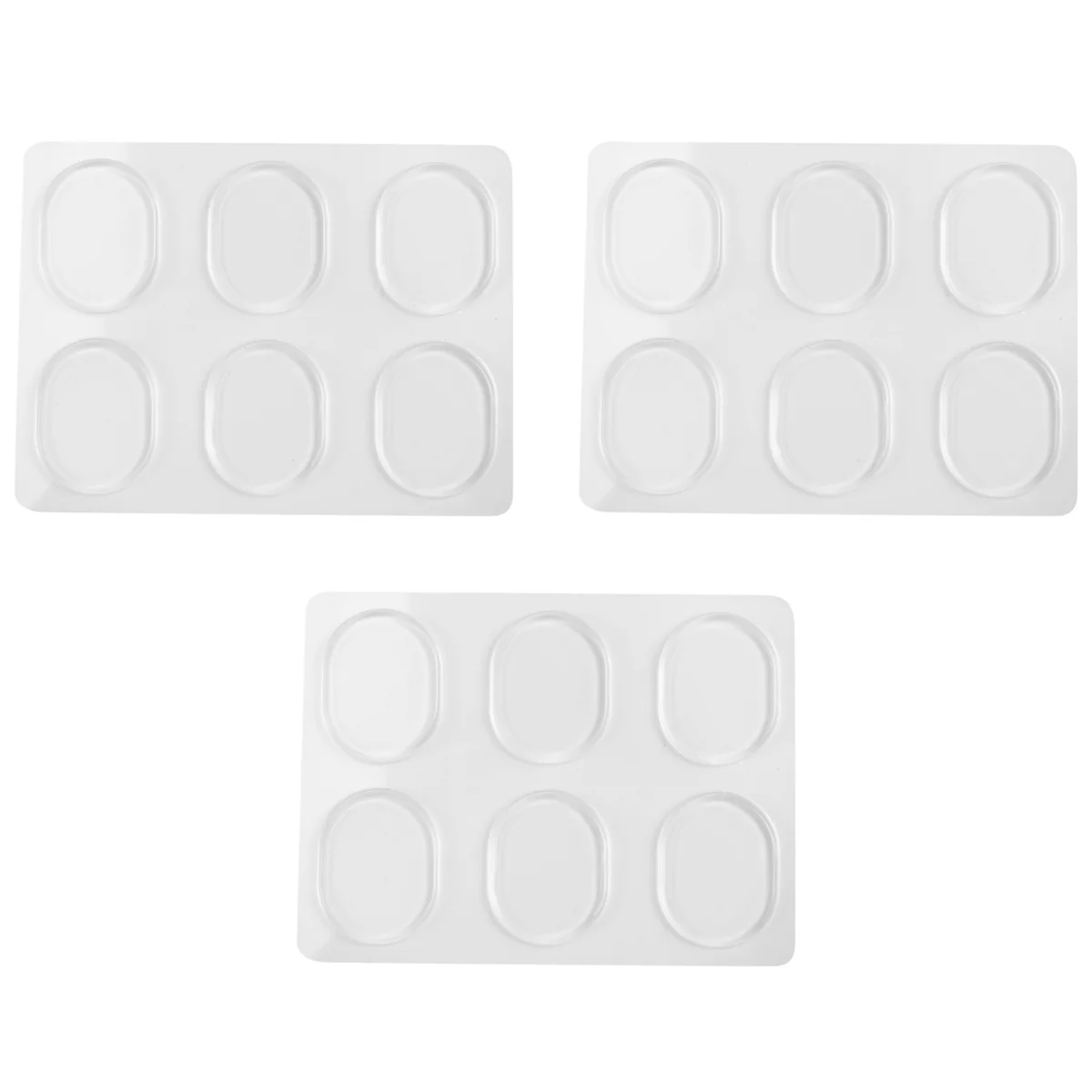 18 Pieces Drum Damper Gel Pads Silicone Drums For Drums Tone Control-Clear