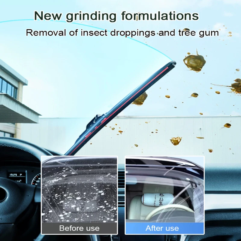 Auto Glass Stripper Oil Film Cleaner Remover Water Spot Remover Car Windshield Cleaner Liquid Window Glass Wiper Oil Film Agent