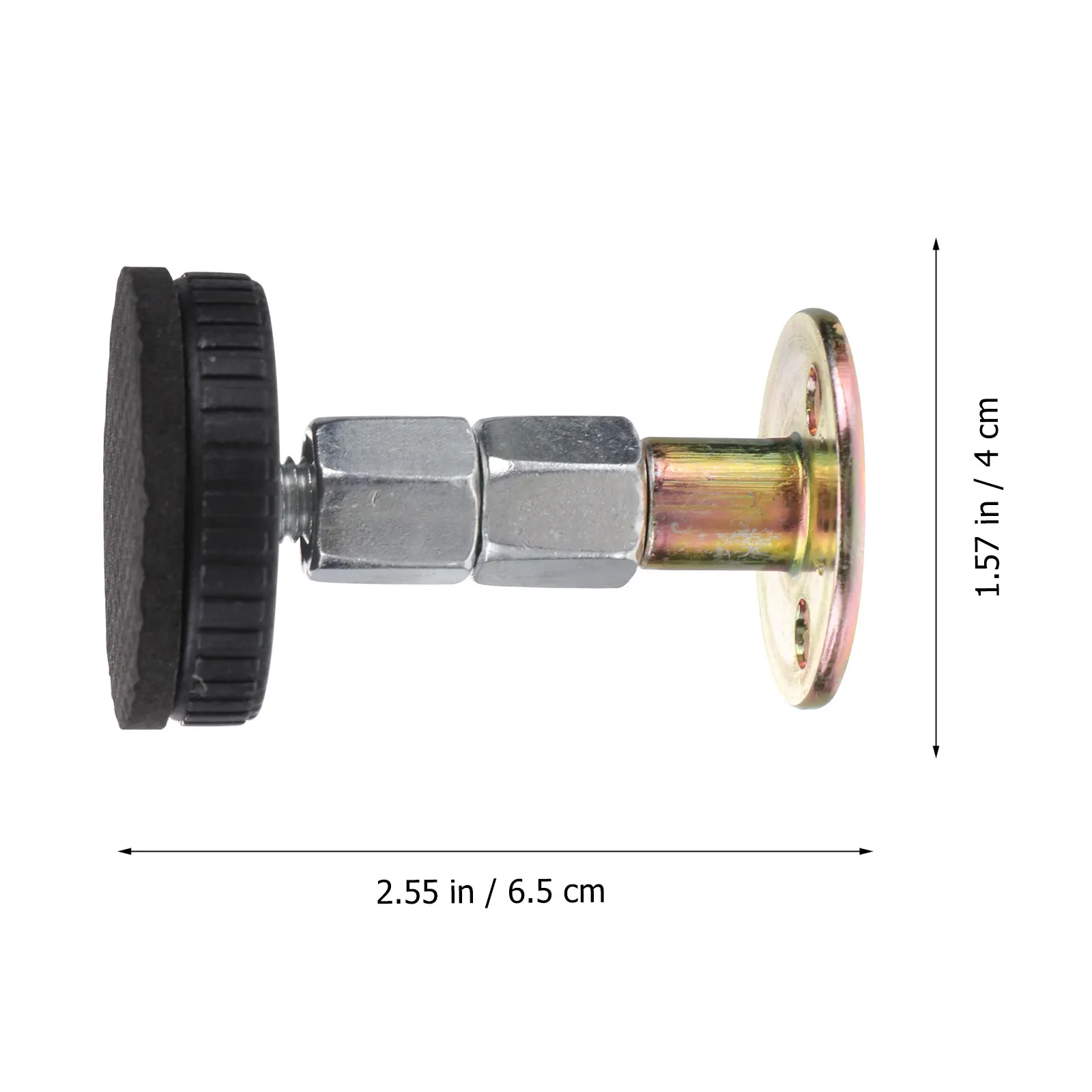 4 Pcs Bed Frame Fixer Anti-shake Stabilizer Spacer Adjustable Support Black Actuators Headboard Fixation Rods