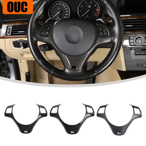 자동차 핸들 장식 커버 트림 프레임 스티커, BMW 1 3 시리즈 E82 E84 E87 E90 E92 E93 2004-2012 인테리어 액세서리 자동차 핸들 장식 커버 트림 프레임 스티커, BMW 1 3 시리즈 E82 E84 E87 E90 E92 E93 2004-2012 인테리어 액세서리