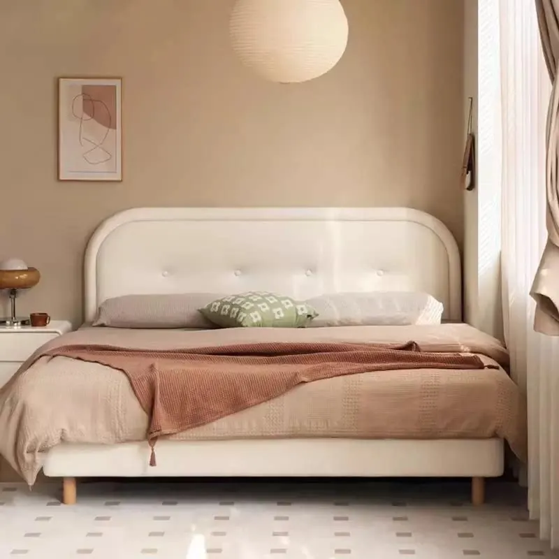 

Design European Bed Bedroom Children Simple Modern Headboards Double Single Bed Queen Luxury Letto Matrimoniale Unique Furniture