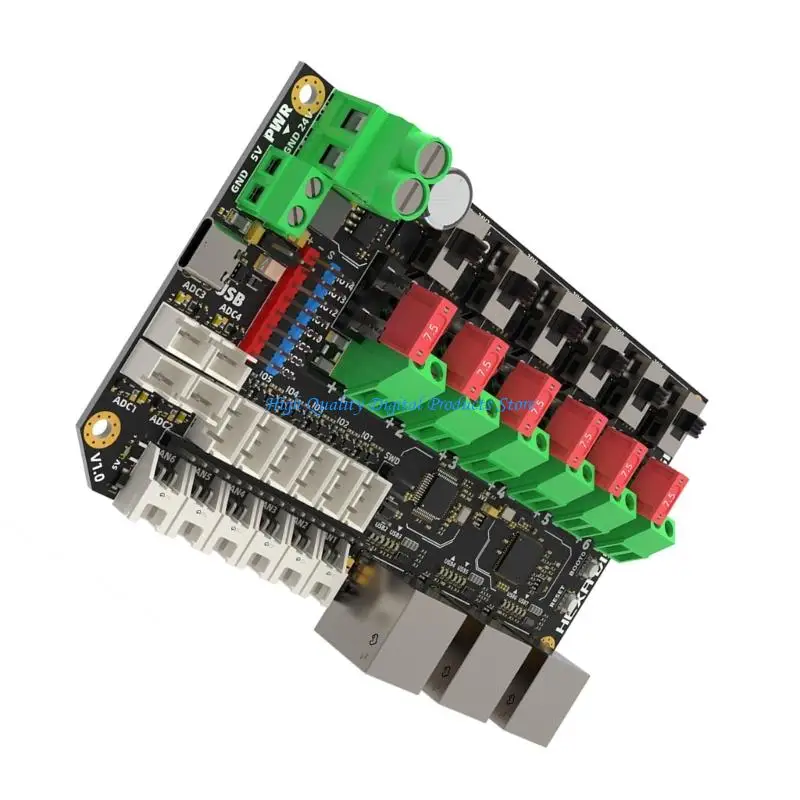 

U2JE Advanced Hexa Distro Fusions Printer Distribution Board With 8 Programmable GPIO 4 Inputs Power Management