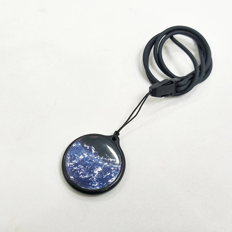 CAMAZ Customized circular wave drop adhesive pendant with a new type of one card negative ion EMF protection