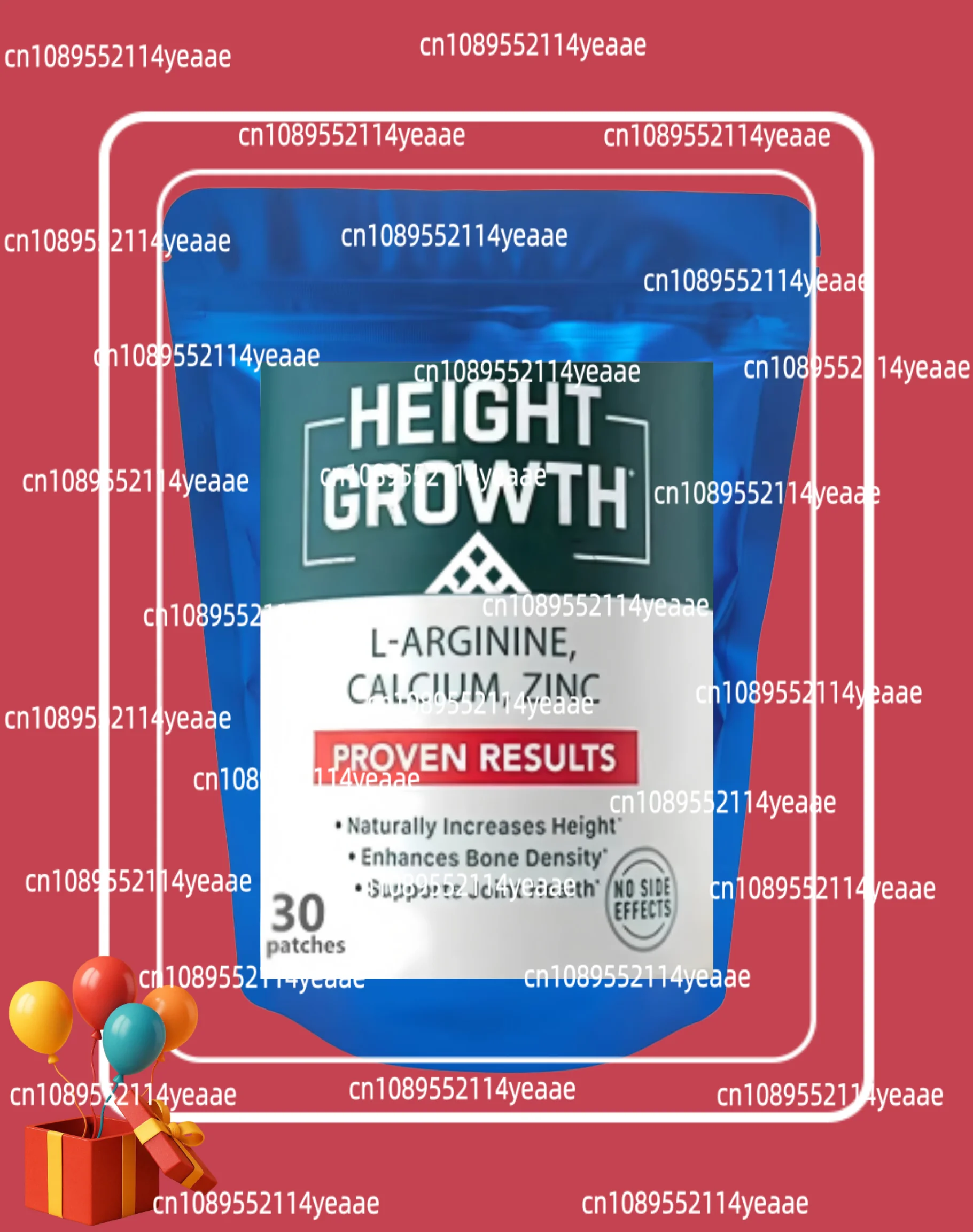 Hot sale Calcium, Vitamin D3 & Zinc Patch: Promotes Bone Growth, Natural Height Increase, Boosts Bone Strength for Kids & Teens