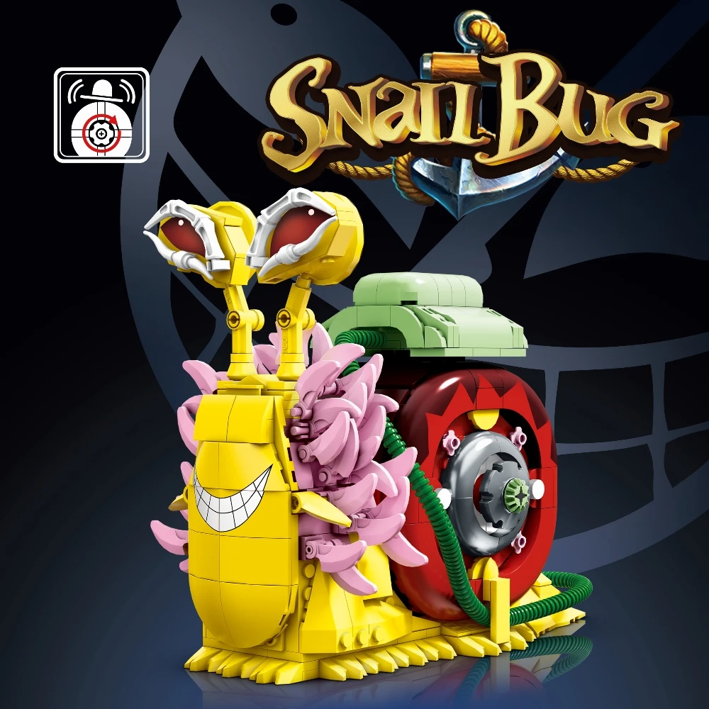 Criativo animal caracol bug modelo blocos de construção tijolos brinquedos diy decorações mesa para crianças aniversário dia das bruxas presentes natal