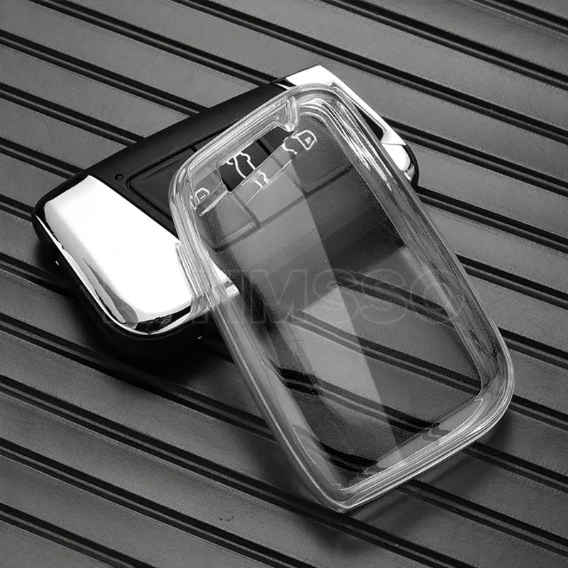 New Transparent Soft TPU Car Key Case Cover Bag for VW Volkseagen Passat B8 Magotan for Skoda Superb A7 Kodiaq Seat Shell Fob