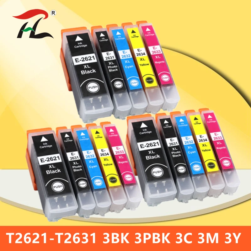 Compatible Ink Cartridge T2621 26XL for Epson XP510 XP520 XP600 XP605 XP615 XP620 XP625 XP710 XP720 XP800 XP810 XP820