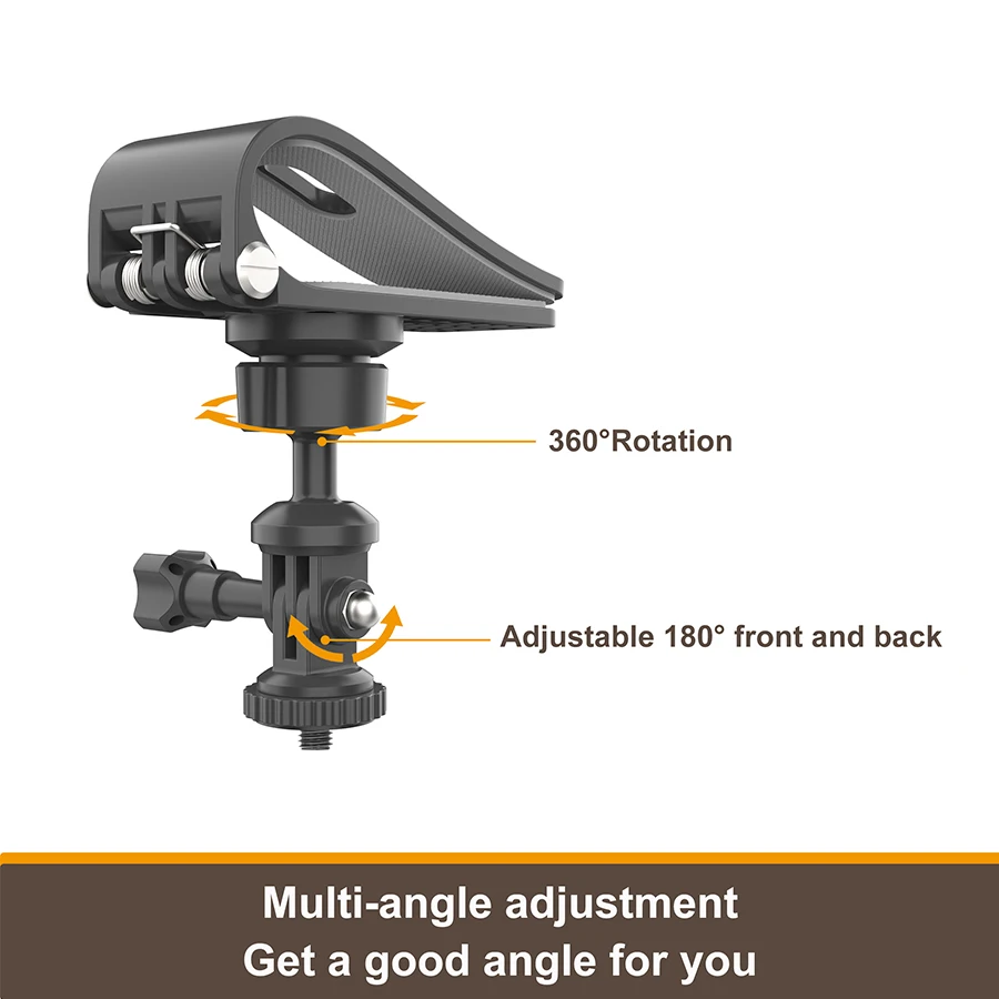 Quick Clip Mount with Universal Ball J Hook Compatible for GoPro Hero 12 11 10 9 8 7 6 5 Black,DJI Osmo Action 3,AKASO and More
