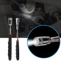 Telescopic Magnetic Pen Extendable Pickup Rod Stick with Light Mini Portable Magnet Pick Up Tool for Picking Up Screws Nut Bol