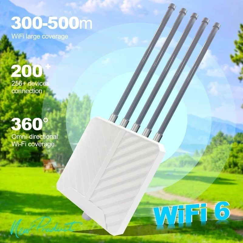 Mosslink AX3000 Wifi 6 11ax 3000Mbps Outdoor 500m Wi-fi Access Point Long Range Home Wireless AP Router Wifi Repeater Extender