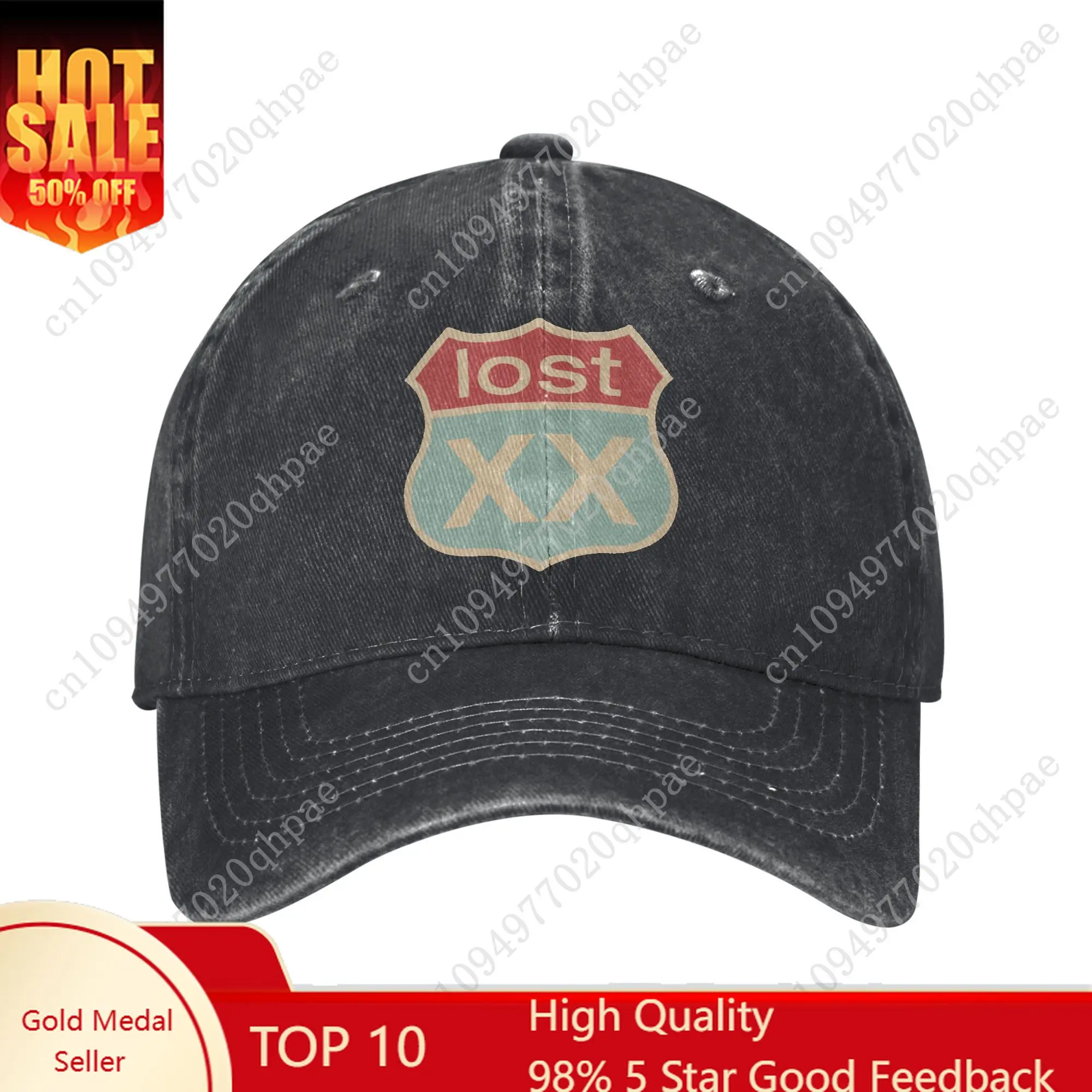 

Vintage MGK Lost Americana Rapper Baseball Cap Men Women Distressed Denim Headwear 2025 New Album Outdoor Activities Gift Hat