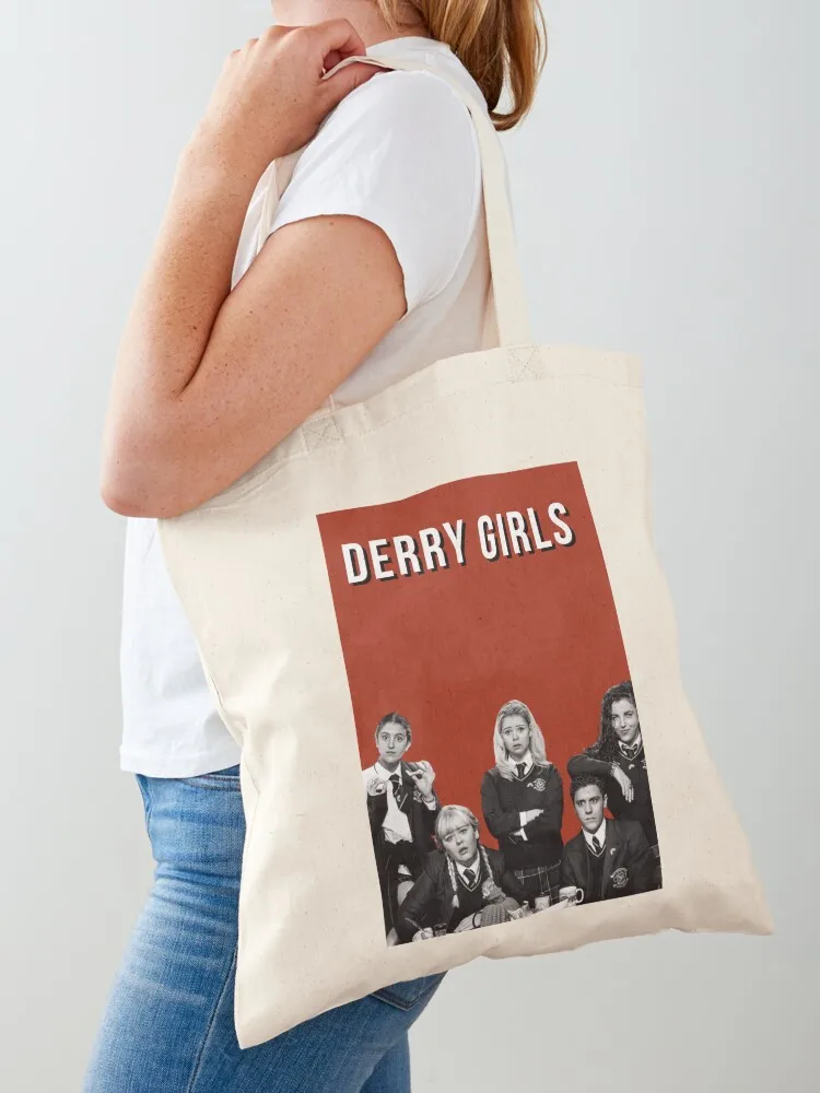 derry girls Tote Bag tote bags cloth bags supermarket folding bag tote bag custom custom canvas