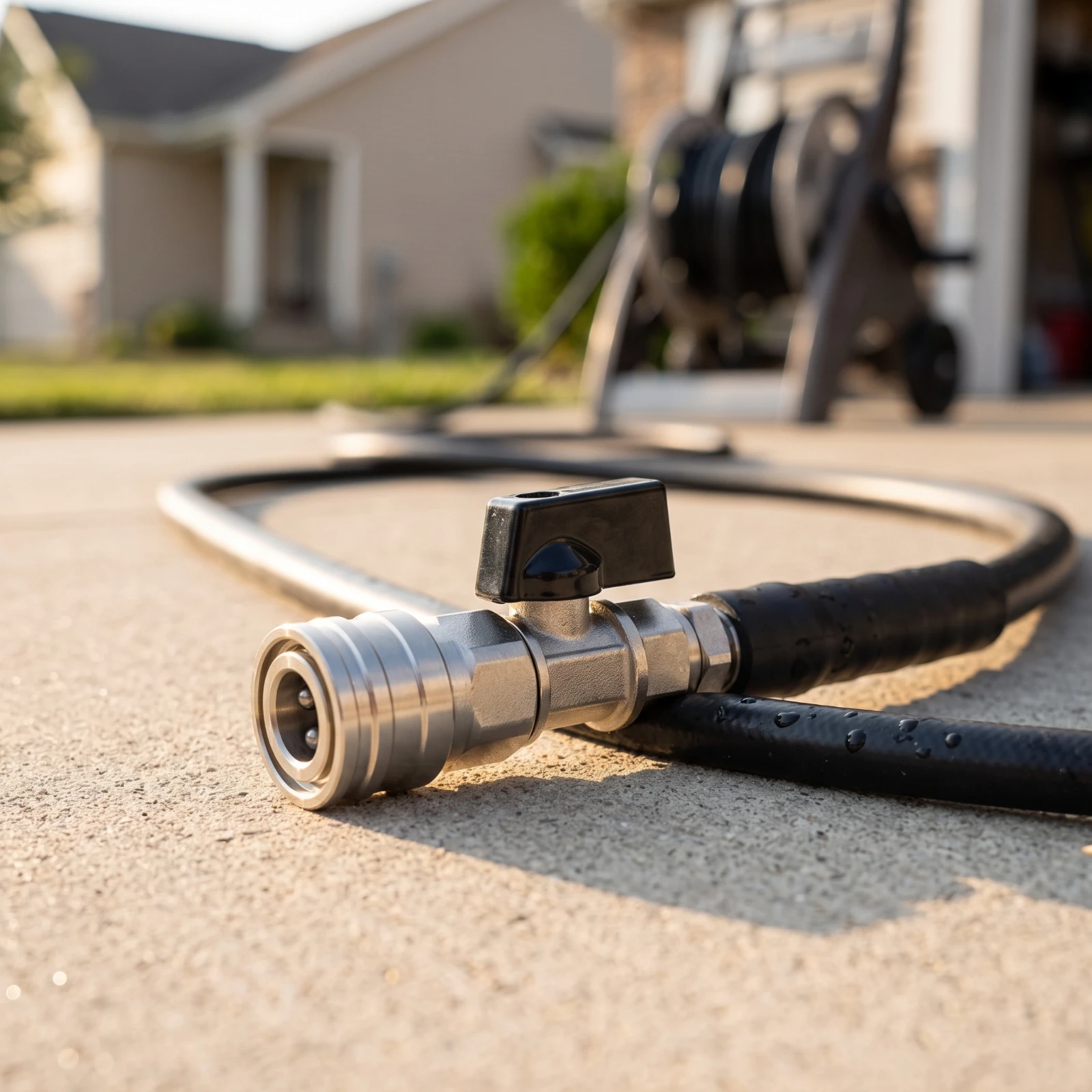 Pressure Washer Ball Valve Compact Ball Valve with Quick Connect Convenient Easy to Use for Professionals, Car Detailing, Garage