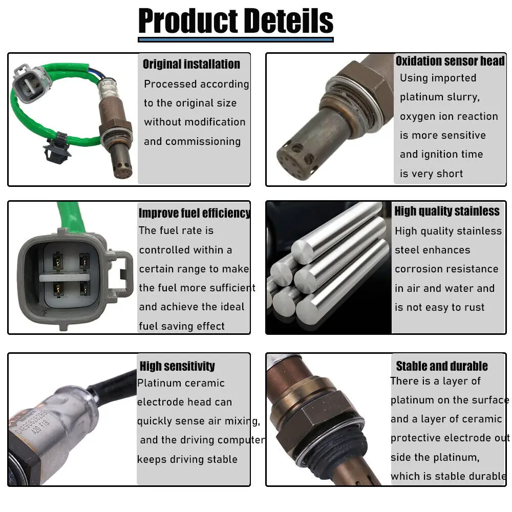 New Downstream Oxygen Sensor For Toyota Camry 2.5L 2018 2019 2020 Avalon 2019 2020 2021 Lexus ES300h 2019 2020 2.5L 89467-33210