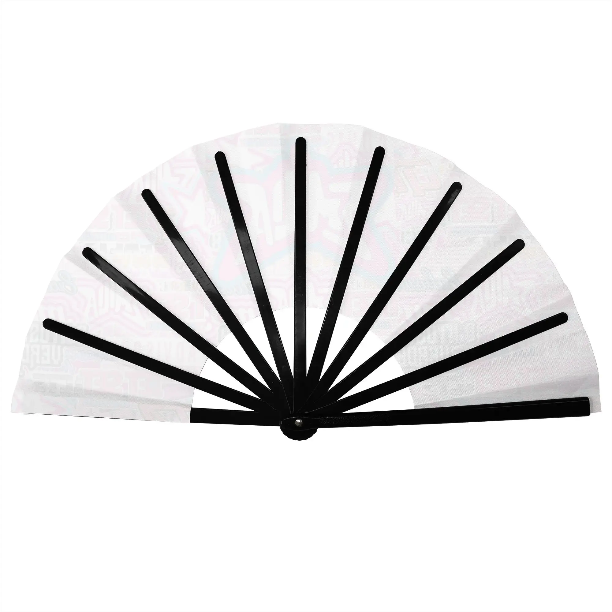 E-Emilia Mernes Folding Fan Oriental Art Mp3 Singer Poster High-Quality Polyester Fans Gift Elegant Decorative Hand Fan