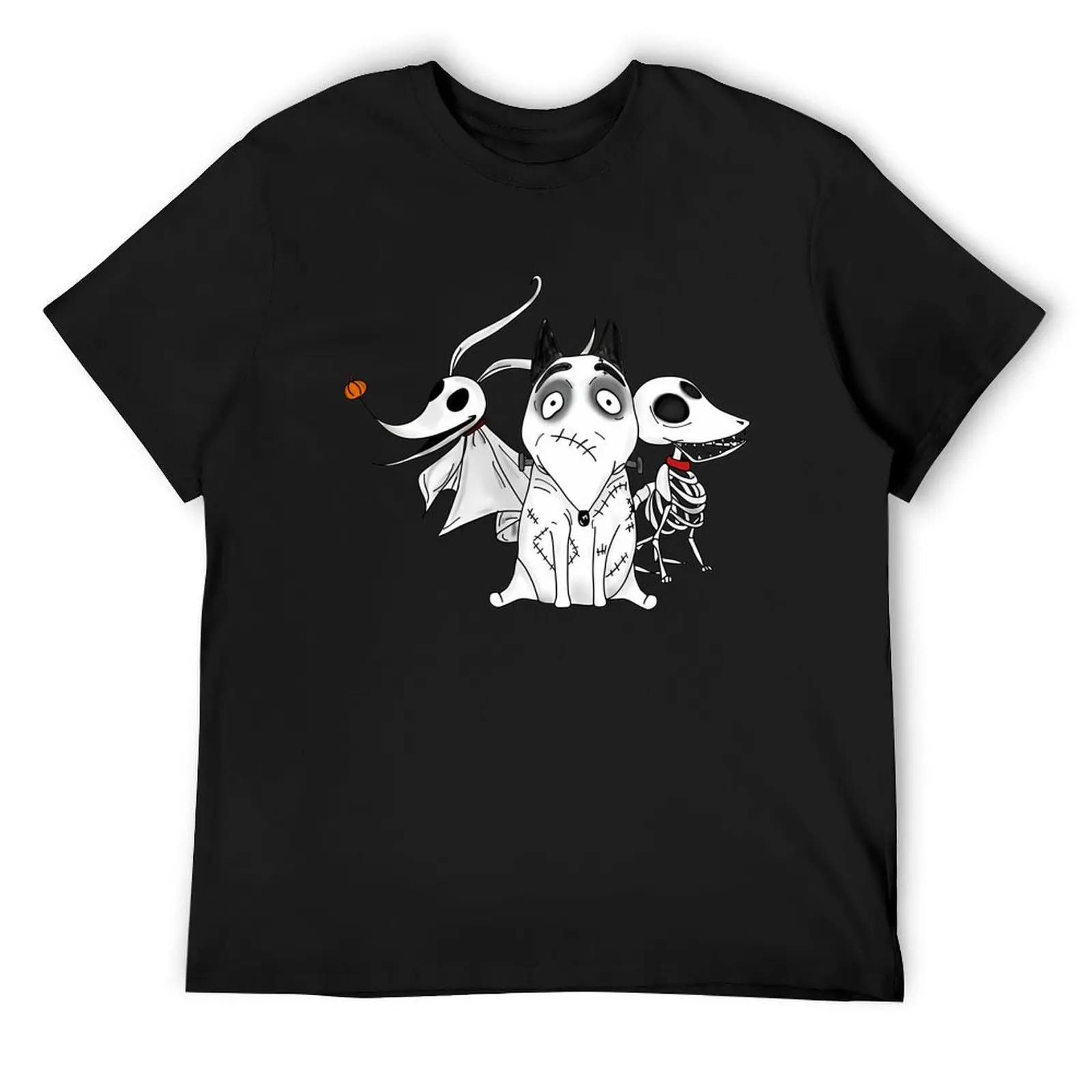 

ZERO, SCRAPS and SPARKY dog Tim Burton Movies T-Shirt anime tshirt tees t shirt men