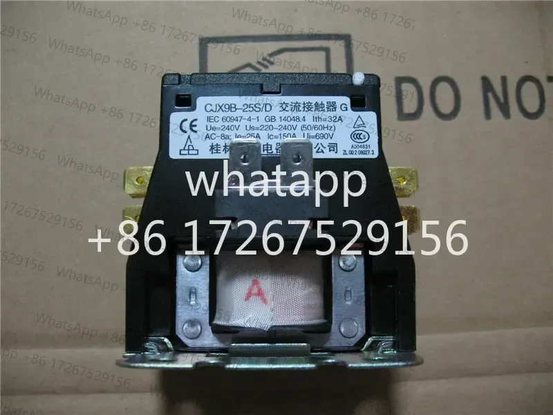 

Новое и оригинальное реле управления. Код CJX9B-25S/D, 220–240 В, 25 А