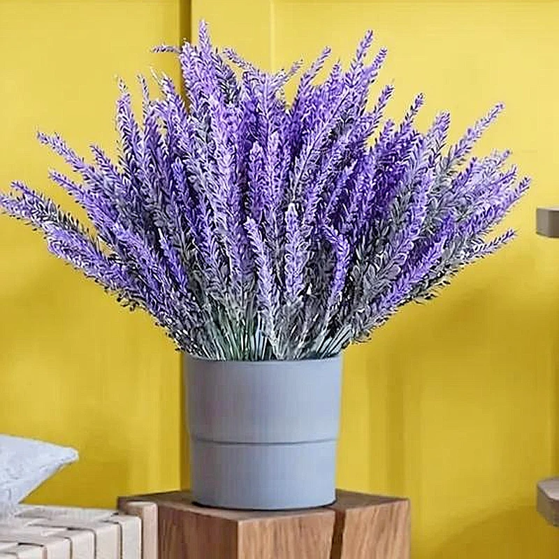 

1Pc Provence Lavender Plastic Artificial Flowers False Plants Wedding Home Outdoor Garden Decoration Table Decoration