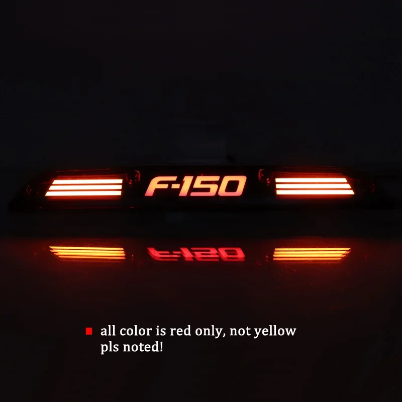 Car LED Rear Reflector  For Ford Raptor F-150 F150 2016 - 2021 Sequence Signal Indicator Tail Light Bumper Brake Lamps