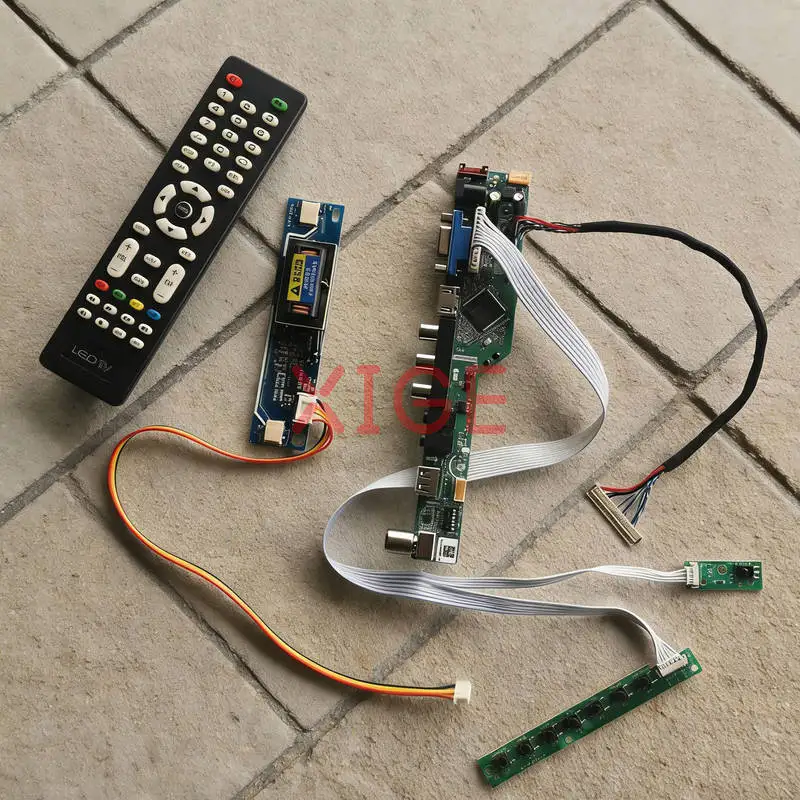 

Для TX41D97VC1HAA TX41D97VC1GAA комплект платы контроллера привода ЖК-экрана DIY 30-контактный LVDS 2-CCFL 1400x1050 USB + AV + VGA + HDMI 1400*1050