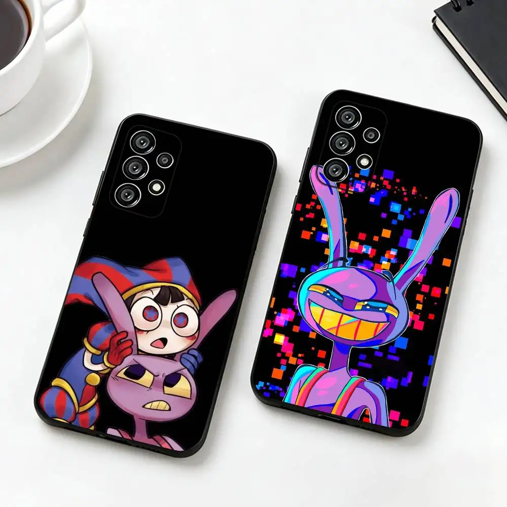 Jax-Amazing D-Digital Circus  Phone Case Black Silicone Soft For Samsung S25,S24,S21,S22,S23,S30,Ultra,S20,Plus,Fe,Lite