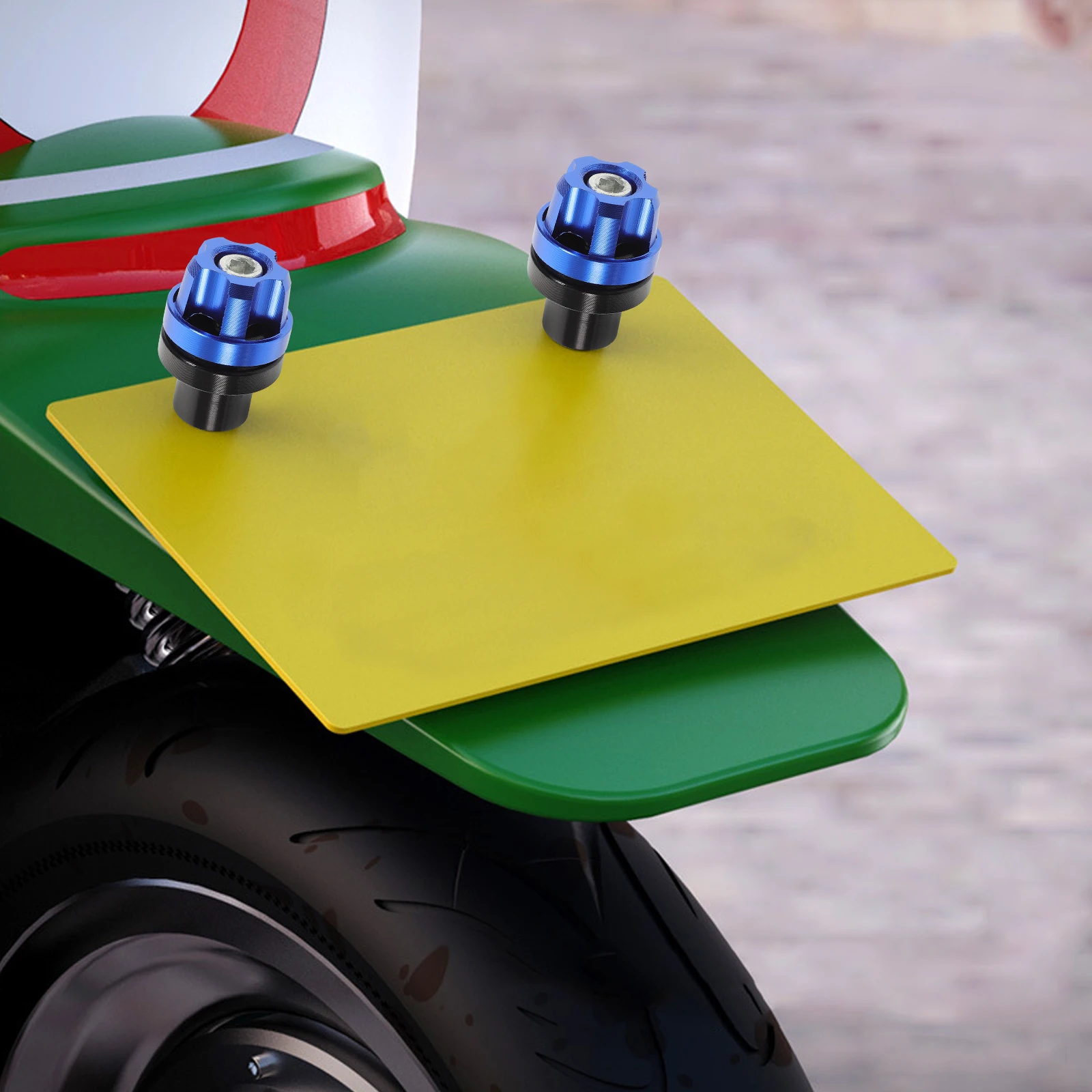 

Aluminum Alloy License Plate Screw Fastener for Motorcycle Car Practical Universal Design Easy Installation Long Service Life