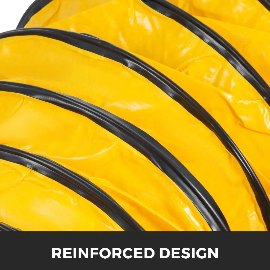 Mangueira de duto de PVC ible de 25 pés para soprador utilitário de 12 polegadas com bolsa