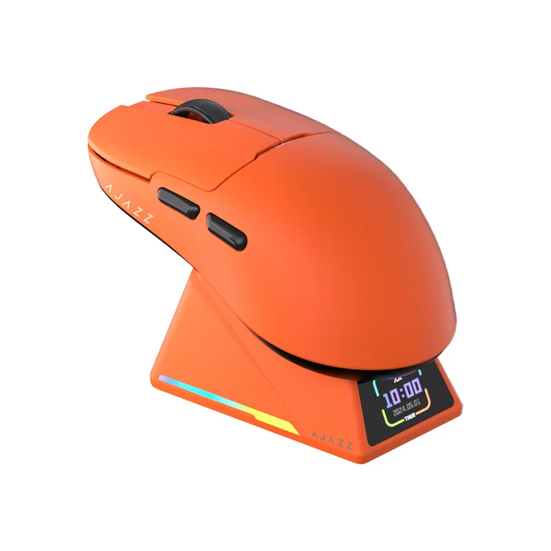 AJAZZ AJ159 APEX NL PRO Wireless Gaming Mouse PAW3395 Nearlink 8000mAh 8K RGB Magnetic Charging Base Lightweight Ergonomic Gamin